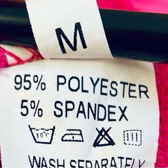 Neon off the shoulders long sleeves open back bodysuit size M - Picture 3 of 12